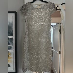 Silver Alice and Olivia Lace Dress